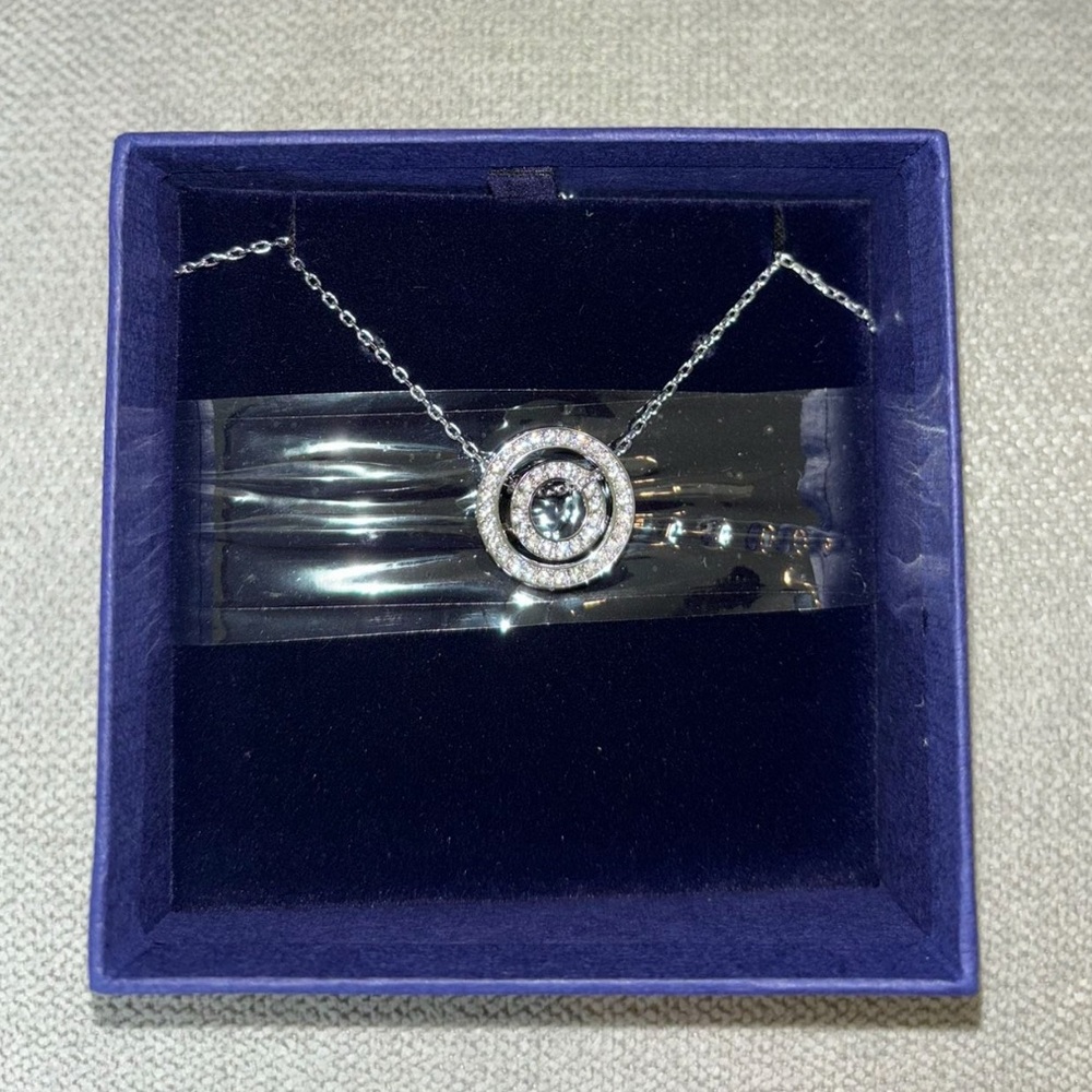 Double Circle Swarovski Necklace